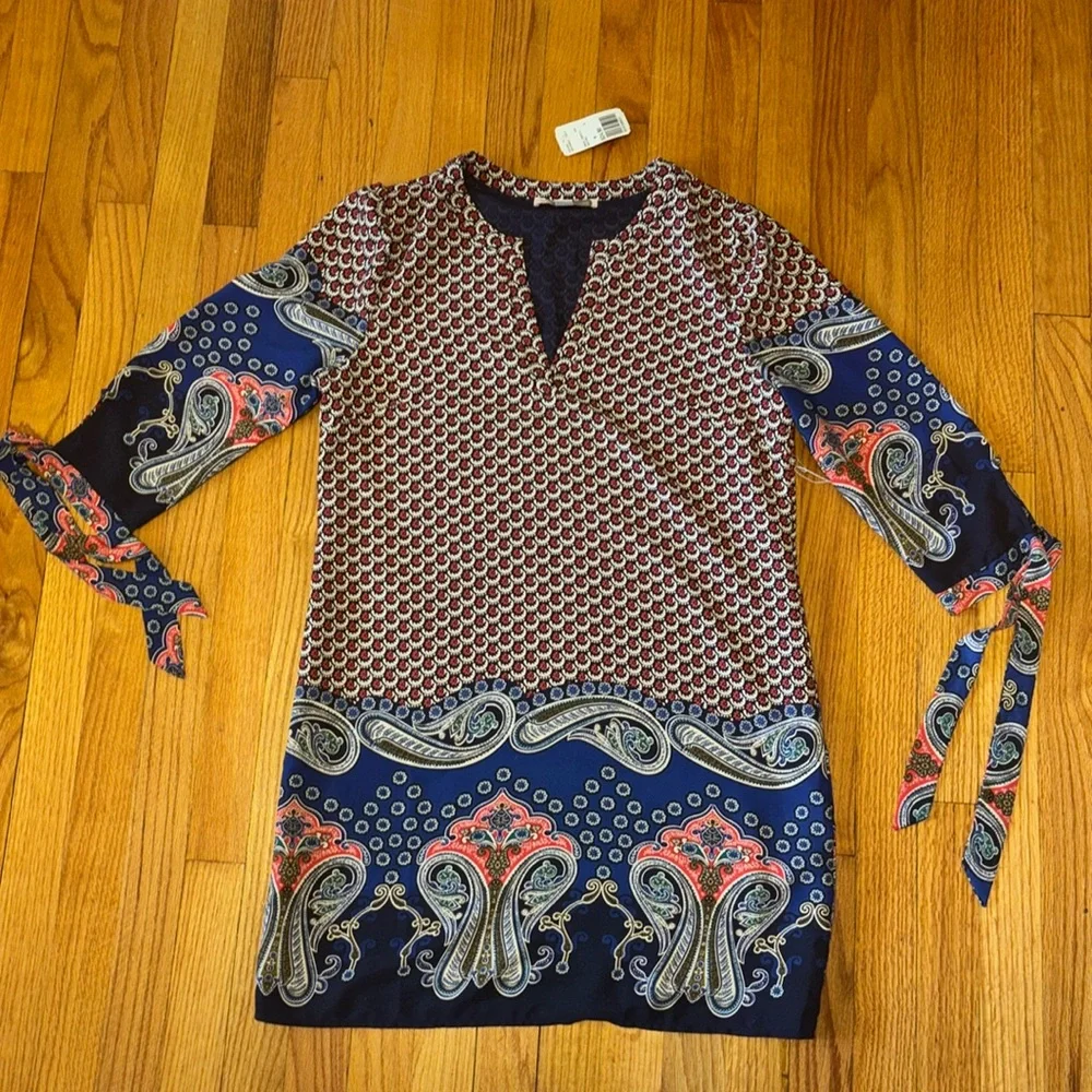 Forever 21 Boho Floral Shirt Dress Hippie Women's Medium NEW with Tags - Picture 1 of 8